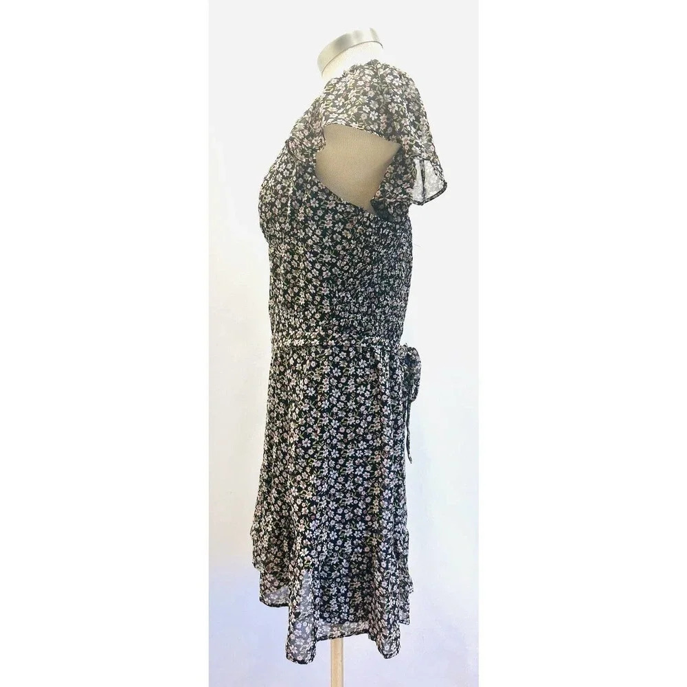 NWT LILY ROSE Junior Sleeveless Pullover V-Neck Lined Floral Skater Dress Sz XXL - Picture 4 of 12